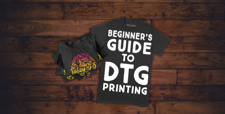 The beginners guide to DTG printing and a pile of t-shirts.