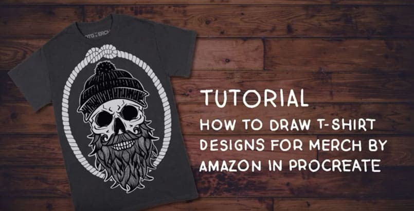 How to create T-Shirt Designs on the Ipad (Procreate)