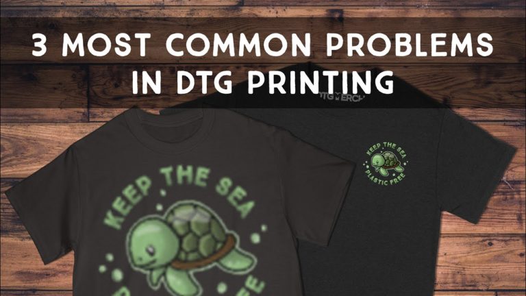 The 3 most common problems in DTG printing